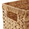 Casafield Set of 2 Water Hyacinth Storage Baskets with Handles - Woven Organizers for Bathroom, Laundry, Pantry, Office, Shelves